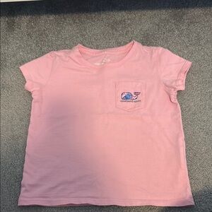 Vineyard Vines Pink T-Shirt with Whale Logo and Striped Tank